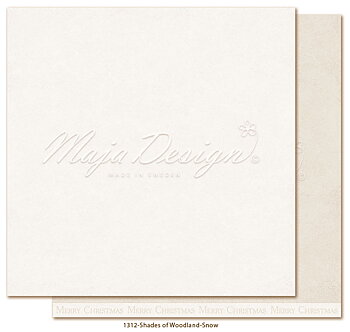 Maja Design - Monochroma till  Woodland Christmas - 8 ark 2 av varje.