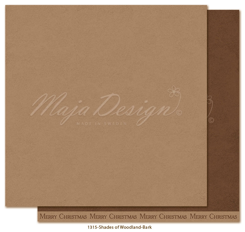 Maja Design - Monochroma till  Woodland Christmas - 8 ark 2 av varje. - 5