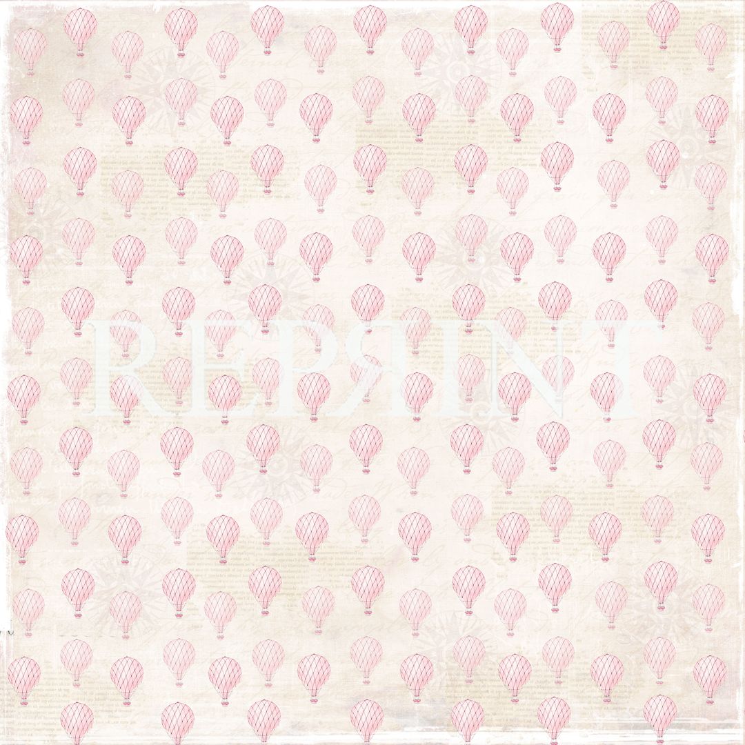 Reprint - Dream Big - Small Pink Balloons 12x12"
