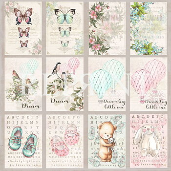 Reprint - Dream Big - Labels 12x12"