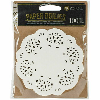 Prima - Paper Doilies Vita - ca 100st 4" i dia