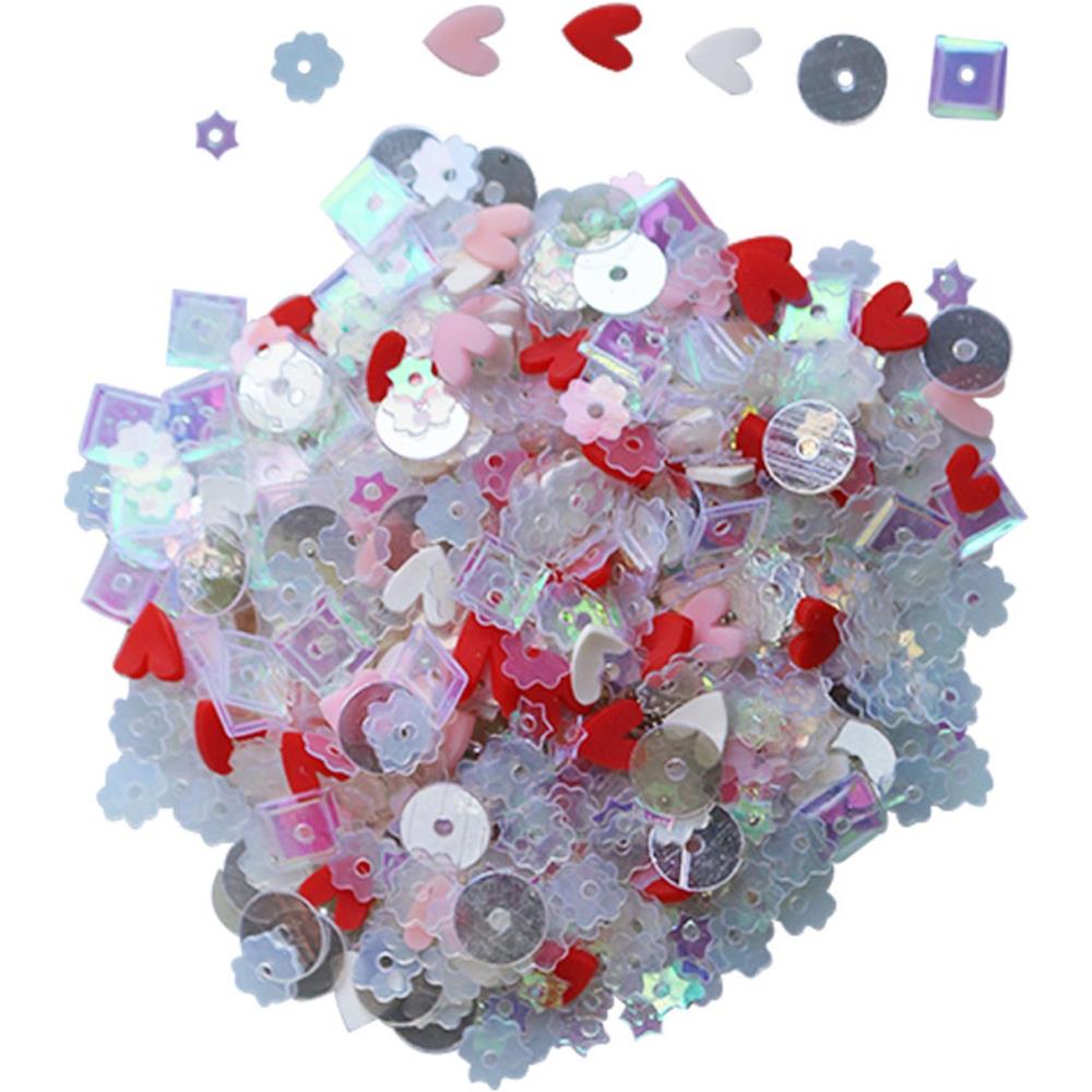 Say it with hearts sequins - 25gms - 2