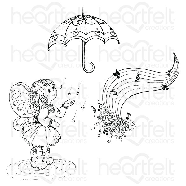 Heartfelt - Stämpelset - Singing in the Rain - 2