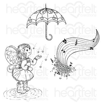 Heartfelt - Stämpelset - Singing in the Rain