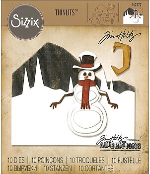 Sizzix - Dies Thinlits - Snowman Scene