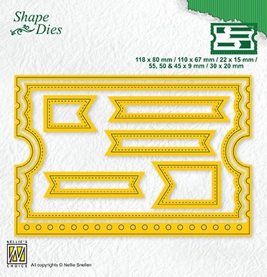 Nellies Choice  - Shape Dies - Ticket booklet