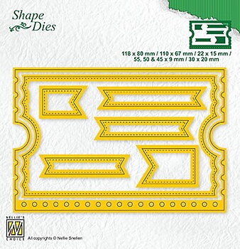 Nellies Choice  - Shape Dies - Ticket booklet