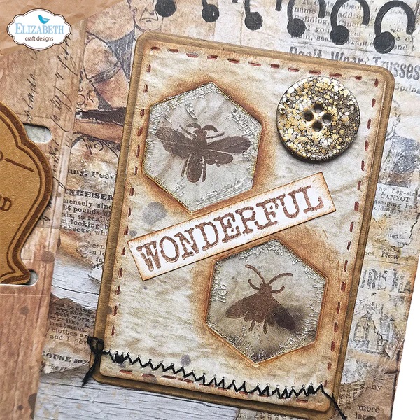 Elizabeth - ATC - Special kit 2 delar, dies och stämplar  - 3