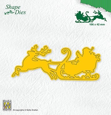 Nellies Choice  - Shape Dies - Santa in sledge