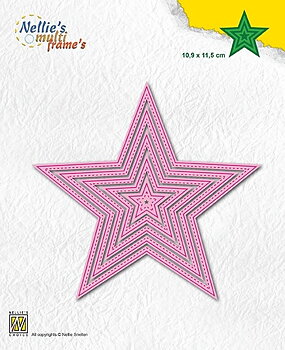 Nellies Choice  - Multi Frame Die - 5- point stars