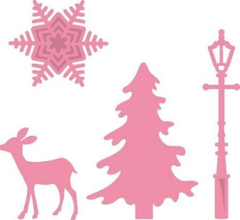 Marianne D - Die - Christmas village decoration set