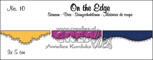 Crealies - On the edge no 10, 3 dies