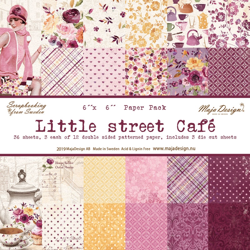 Maja Design - Little street café -36 ark,  6" x 6"
