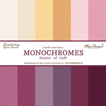 Maja Design - Monochromes-  6 st ark passar till Little Street café