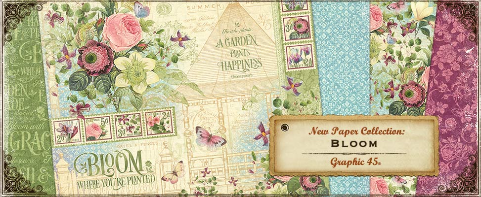 Graphic45 - Bloom- Chipboardark - 2