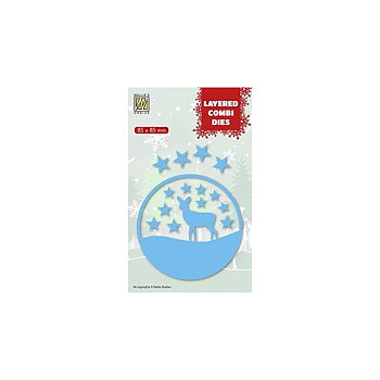Nellie´s - Layered Dies - Chrismas Deer (set C)