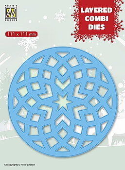Nellie´s - Layered Dies -  Rund stjärna (set B)