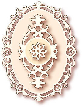 Wild Rose Studio Dies - Oval Frame