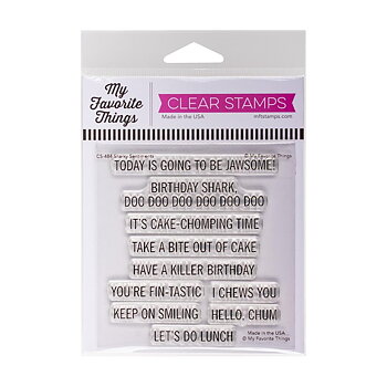 My favorite things - Clear Stamp - Sharky Sentiments