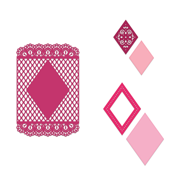 Heartfelt - Dies - Diamond & lace - 2