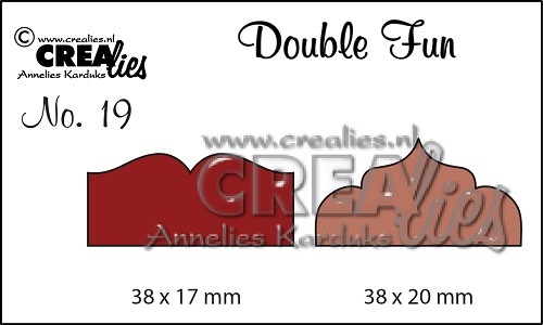 Crealies -  Double Fun 19 Markeringen 1 / Tabs 1 