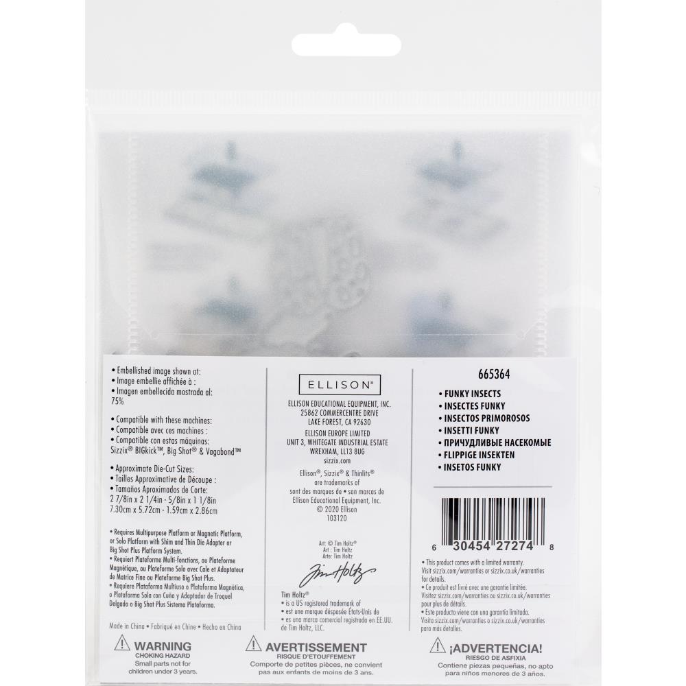 Sizzix - Dies Thinlits - Funky Insects - 2