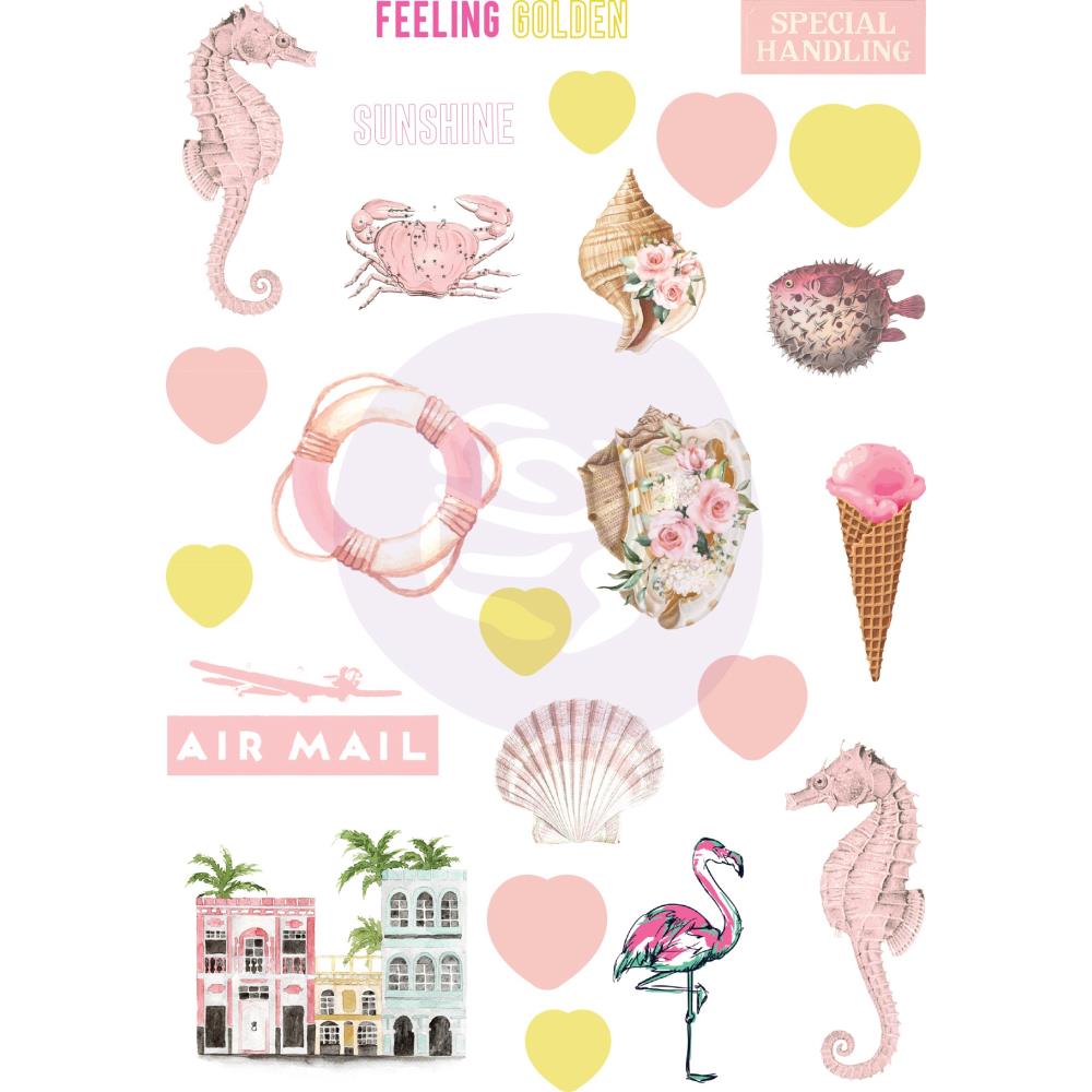 Prima - Puffy Stickers - Golden Coast