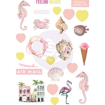 Prima - Puffy Stickers - Golden Coast