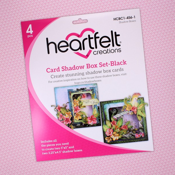 Heartfelt -  Card Shadow Box Set - Black
