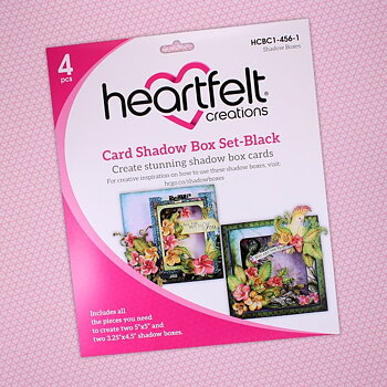 Heartfelt -  Card Shadow Box Set - Black