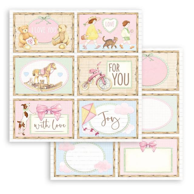 Stamperia - Dubbelsidigt ark - Daydream 6 cards - 12x12"