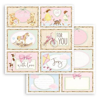 Stamperia - Dubbelsidigt ark - Daydream 6 cards - 12x12"