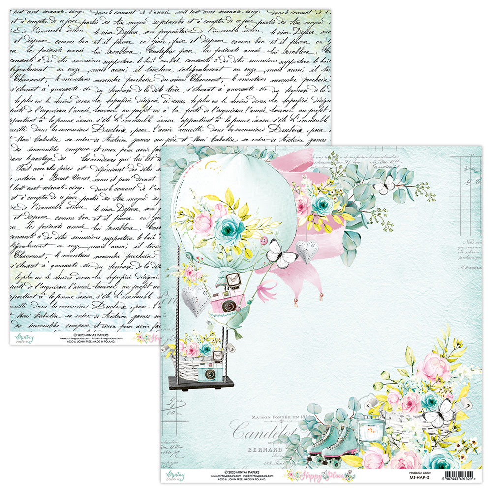 Mintay - Paperpad - Happy Place 6x6" - 2