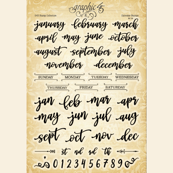 G45 - Calendar Stamps