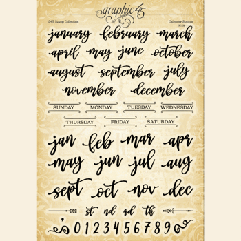 G45 - Calendar Stamps