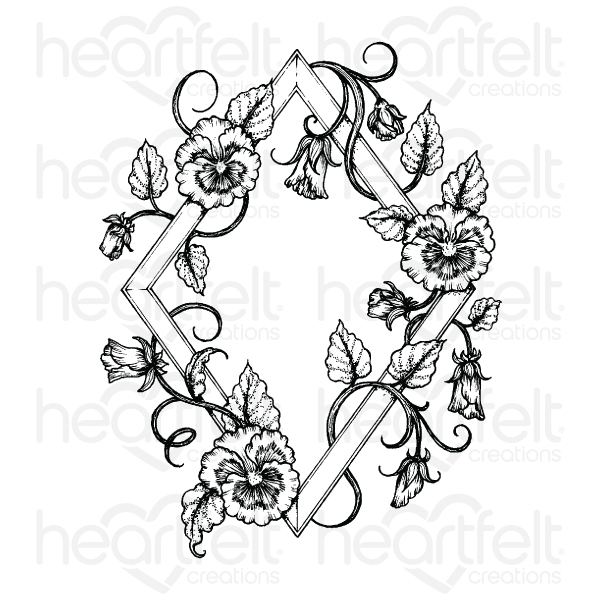 Heartfelt - Komplett set i 2 delar- Petite pansy frame