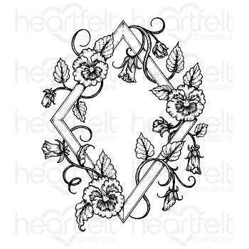 Heartfelt - Komplett set i 2 delar- Petite pansy frame