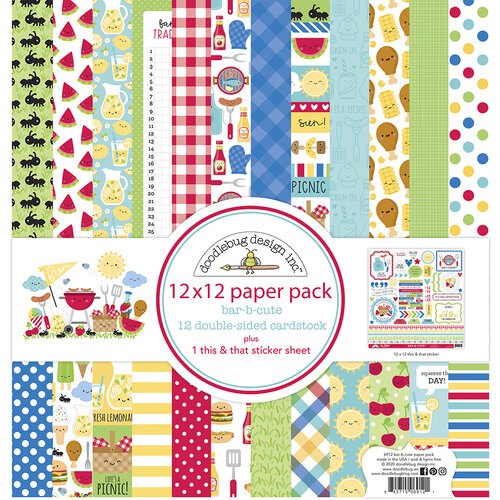 Doodlebug - Paperpad - Bar-B-Cute 12x12"
