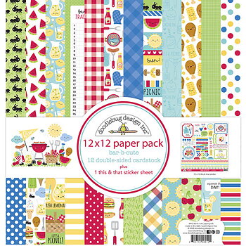Doodlebug - Paperpad - Bar-B-Cute 12x12"