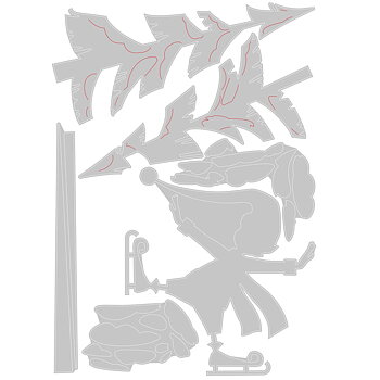 Sizzix - Thinlits Die Set - Thin Ice 6PK