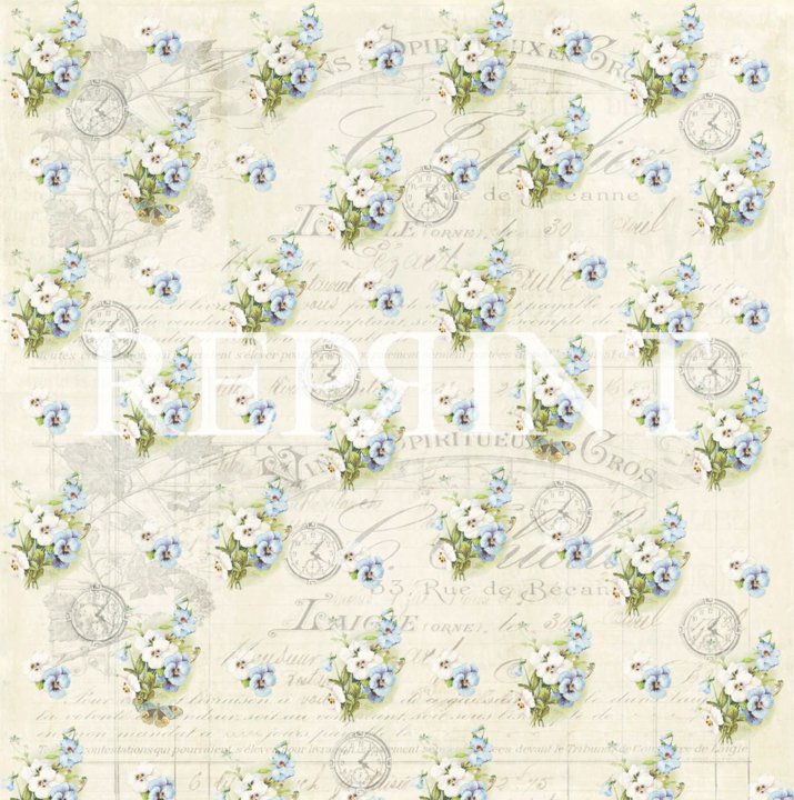 Reprint - Spring Blossom - Pansies 12x12"