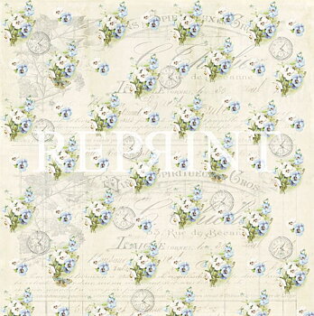 Reprint - Spring Blossom - Pansies 12x12"