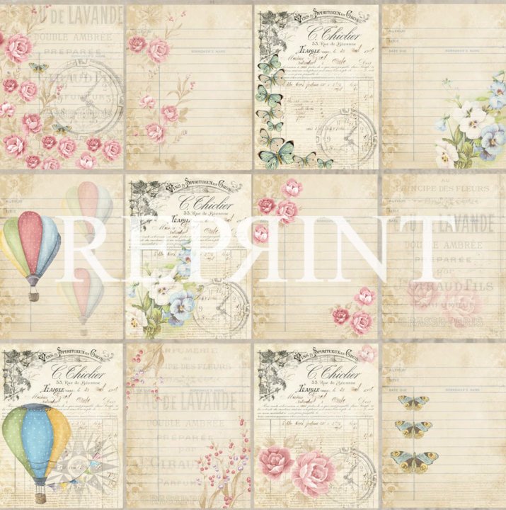 Reprint - Spring Blossom - Tags 12x12"
