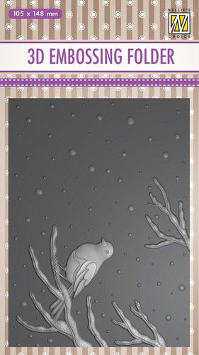Nellie´s Choice - 3D Emb. - folder Bird on branch