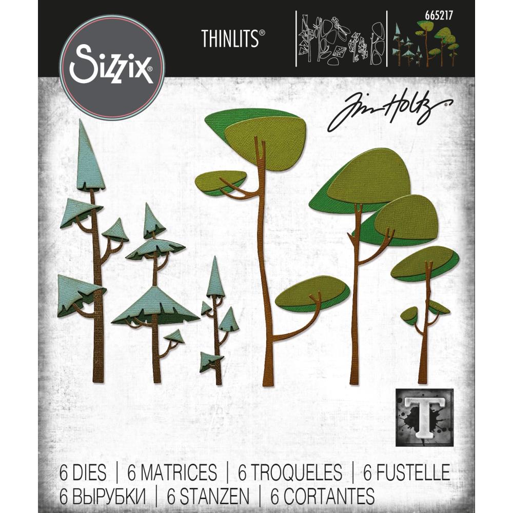 Sizzix - Dies Thinlits - Funky Trees