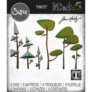 Sizzix - Dies Thinlits - Funky Trees