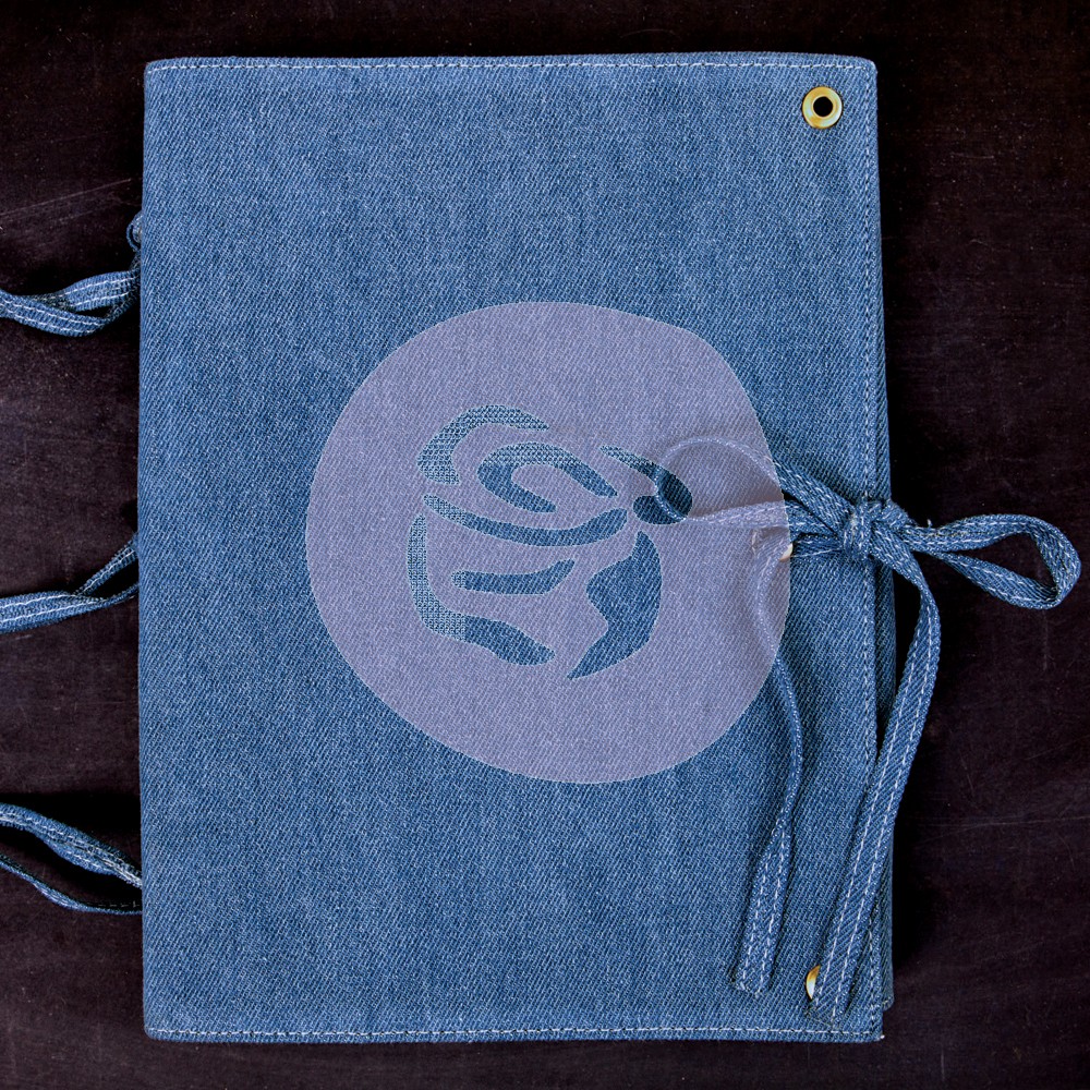 Prima, Vintage Vanity Denim Art Journal, 7" x 9"