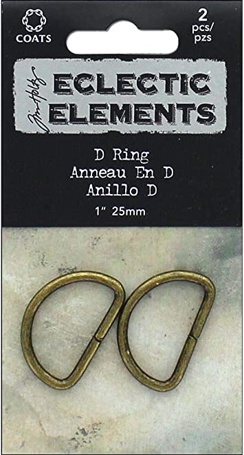Tim Holtz - Eclectic elements - D-ring 40mm - Antiqe brass