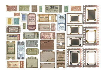 Stamperia - Ephemera - Create Happiness Christmas tickets