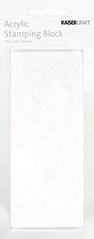 Kaisercraft - Akryl stämpelblock - 55x135x8MM
